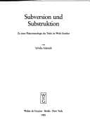 Tapa de Subversion Und Substruktion