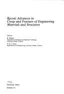 Tapa de Recent Advances in Creep and Fracture of Engineering Materials and Structures