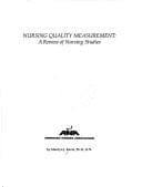 Tapa de Nursing quality measurement