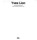 Tapa de Yves Lion (Current Architecture Catalogues)