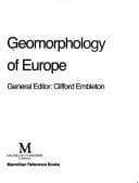 Tapa de Geomorphology of Europe