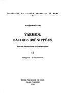 Tapa de Varron, Satires Ménippées
