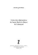 Tapa de Coleccióń diplomática de Santa María la Mayor de Calatayud
