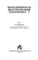 Tapa de Developments in Heat Exchanger Technology, 1(Deve Lopments Series)