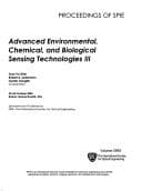 Tapa de Advanced environmental, chemical, and biological sensing technologies III
