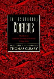 Tapa de The Essential Confucius
