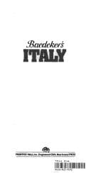 Tapa de Baedeker's Italy