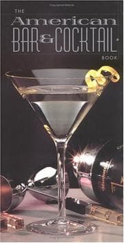Tapa de American Bar And Cocktail Book