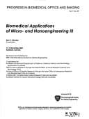 Tapa de Biomedical applications of micro- and nanoengineering III