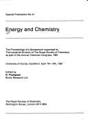 Tapa de Energy and chemistry
