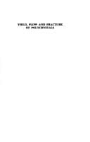 Tapa de Yield, flow and fracture of polycrystals