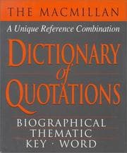 Tapa de The Macmillan dictionary of quotations