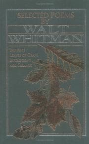 Tapa de Selected Poems by Walt Whitman (American Poetry)