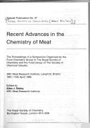 Tapa de Recent advances in the chemistry of meat