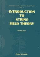 Tapa de Introduction to string field thoery