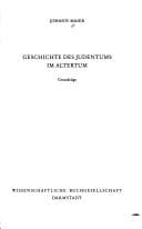 Tapa de Geschichte des Judentums im Altertum
