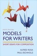 Tapa de Models For Writers-High School