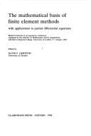 Tapa de The Mathematical basis of finite element methods with applications to partial differential equations