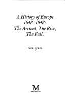 Tapa de A History of Europe, 1648-1948