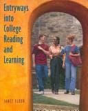 Tapa de Entryways into college reading and learning / by Janet Elder