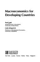 Tapa de Macroeconomics for developing countries