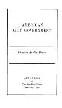 Tapa de American city government