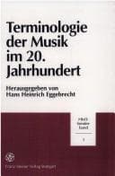 Tapa de Handwörterbuch der musikalischen Terminologie