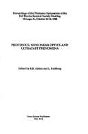 Tapa de Photonics: Nonlinear Optics and Ultrafast Phenomena