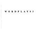Tapa de Wordplays Three (PAJ Books)
