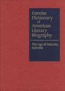 Tapa de Concise Dictionary of American Literary Biography