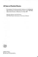 Tapa de 40 years of particle physics