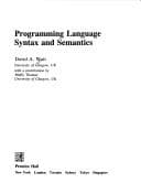 Tapa de Programming language syntax and semantics