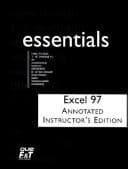 Tapa de Excel 97 essentials