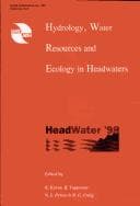 Tapa de Hydrology, water resources and ecology in headwaters