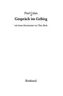 Tapa de Gespräch im Gebirg