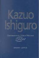Tapa de Kazuo Ishiguro (Contemporary World Writers)