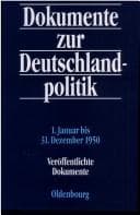 Tapa de Unveröffentlichte und Veröffentlichte Dokumente 1.Januar bis 31. Dezember 1950