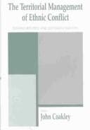 Tapa de The Territorial Management of Ethnic Conflict