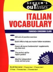 Tapa de Schaum's outline of Italian vocabulary