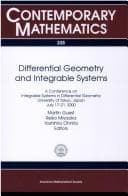 Tapa de Differential geometry and integrable systems
