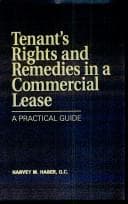 Tapa de Tenant's rights and remedies in a commercial lease
