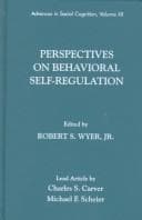 Tapa de Perspectives on Behavioral Self-Regulation