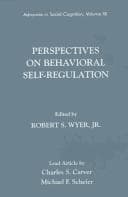 Tapa de Perspectives on behavioral self-regulation