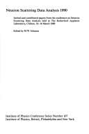 Tapa de Neutron scattering data analysis 1990