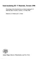 Tapa de Gallium arsenide and related compounds 1990