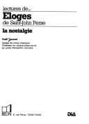 Tapa de Éloges de Saint-John Perse