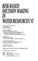 Tapa de Risk-based decision making in water resources VI