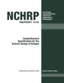 Tapa de Comprehensive specification for the seismic design of bridges
