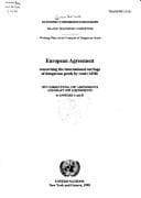 Tapa de European Agreement Concerning the International Carriage of Dangerous Goods by Road (Adr)