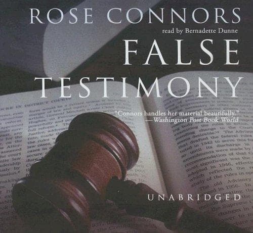 Tapa de False Testimony (Marty Nickerson Novels)